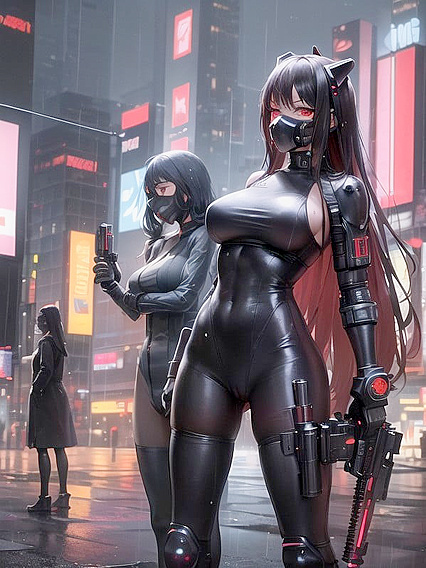 Red-Eyed Beauty in Sport Bra Jumps into Intense Hentai Action