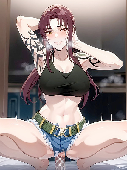 Mischievously Smiling Girl 18+ in Crop Top Rides Him Wild inCowGirl 18+ Position Hentai