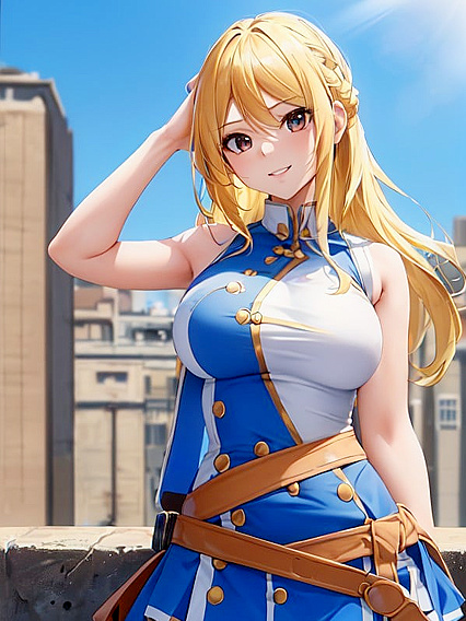 Lucy Heartfilia and Happy Explore Erotic Adventures in Modern City Hentai