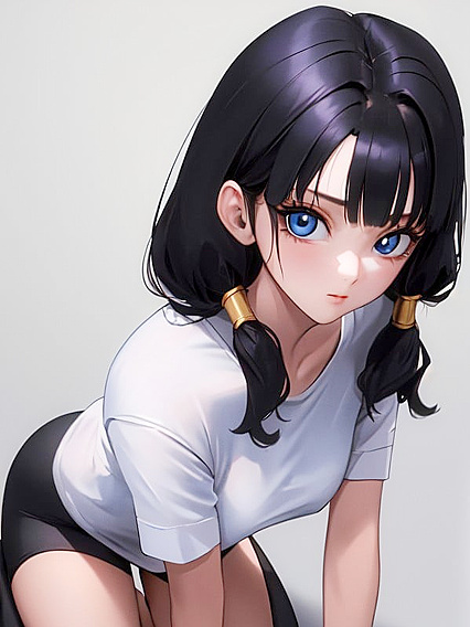 Kneeling Submissive in Intense Hentai Action Scenes