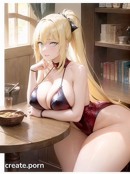 Intense Gaze: Horny Model Stares at You in Seductive Hentai Solo Scene