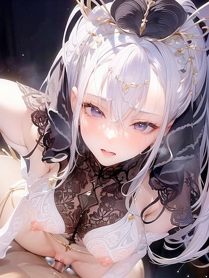 Official Art Style Sharp Textile Shading in Intense Hentai Scenes