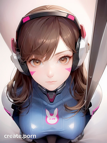D'Va from Overwatch Dominates in Top-Down NSFW Hentai Action
