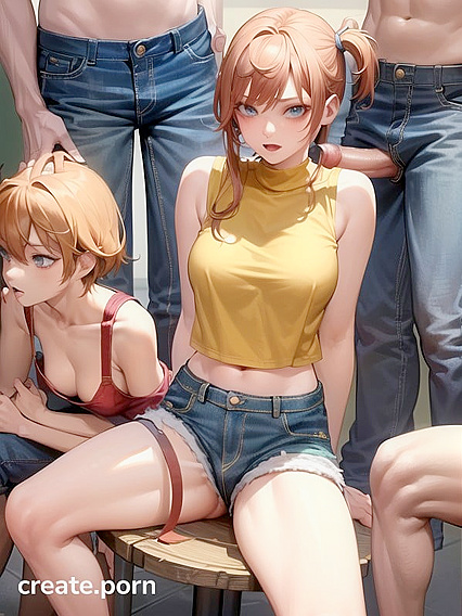 Misty from Pokémon Spreads Her Legs Wide for a Wild Gang Bang Hentai Session