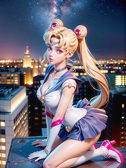 Blonde Beauty Enjoys Intense 3D Hentai Action on City Rooftop