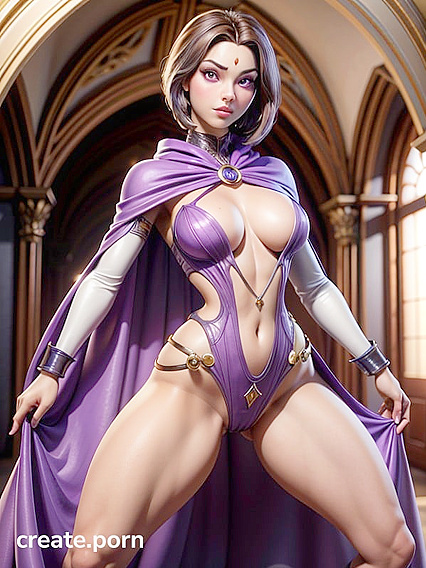 Raven from Teen 18+ Titans Gets Wild in 3D Hentai AI Action