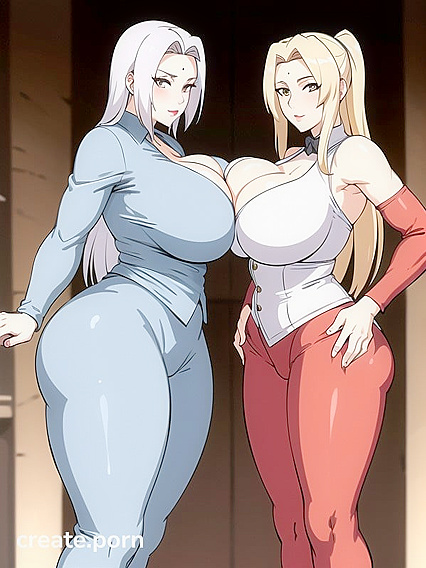 Fit Girl 18+ with Massive Breasts Supports Her Ass in Steamy Hentai Action