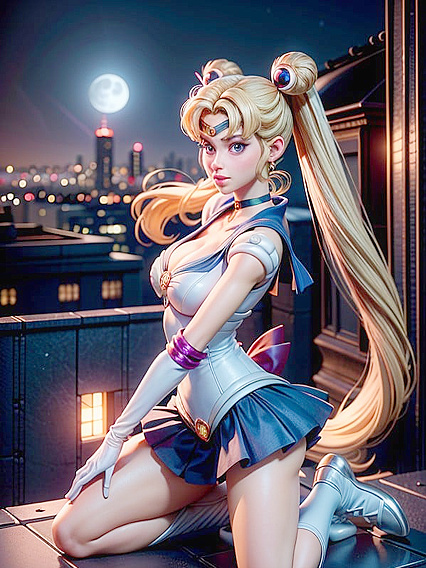 Detailed Cityscape Background Sets the Scene for Intense Hentai Action