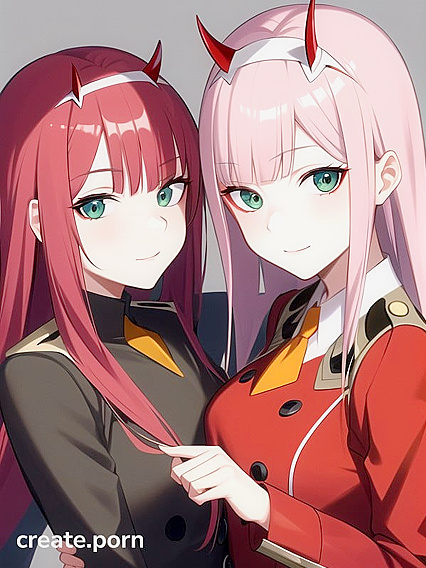 Two People Pose with Hands on Hips in Sexy Hentai Action