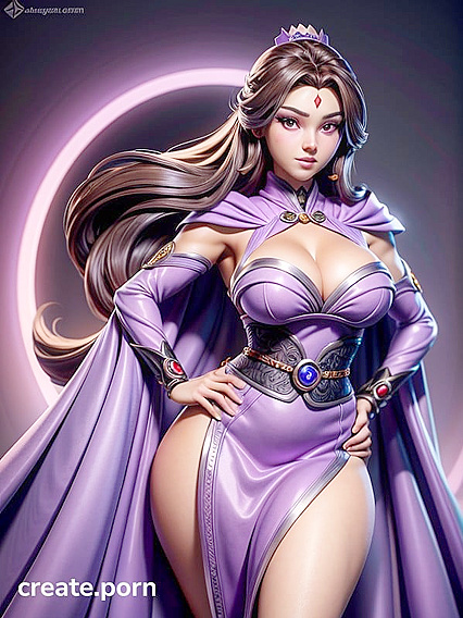 Raven from Teen 18+ Titans Seduces in Korean Dress for Intense 3D Hentai Pleasure
