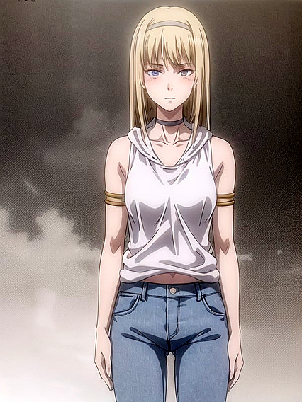Mischievous Smile and Blush: Teen 18+ in Hoodie Gets naughty in Hentai AI Action