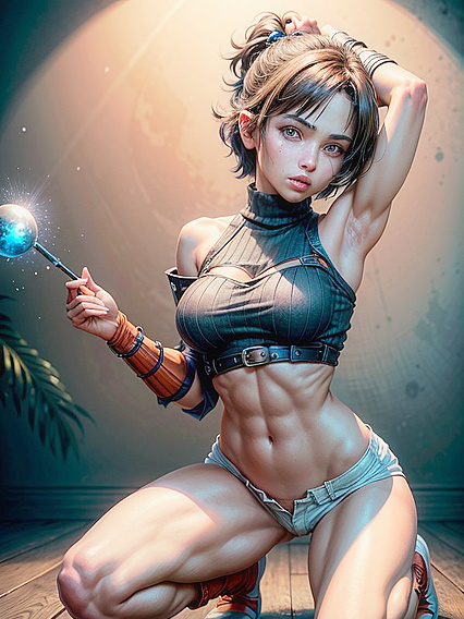 Massive Breasts and Tiny 18+ Ass: A Busty Brunette's hentai Fantasy