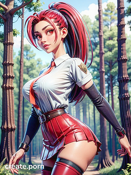 Nemona from Pokémon Shows Off Her Massive Ass in Steamy Blouse Hentai Scene