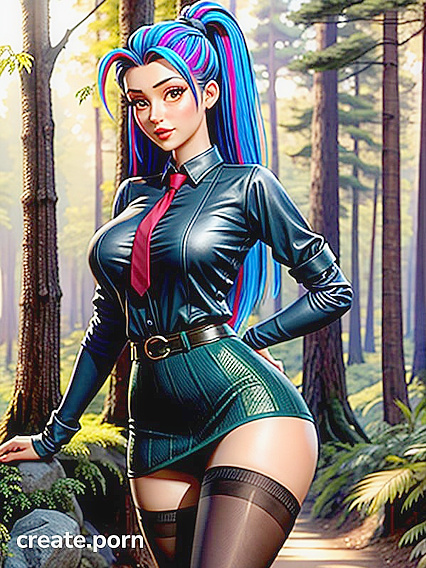 Nemona from Pokémon Wears Thigh-High Socks and Skirt for Steamy Hentai Scenes
