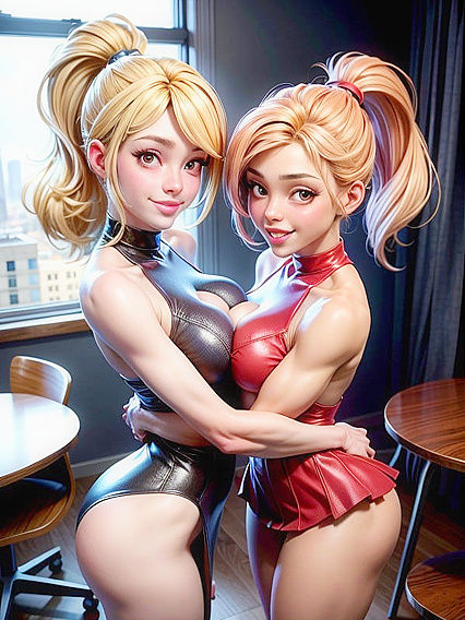 Cheerful Skinny Cheerleader Enjoying Intense Hentai Pleasure