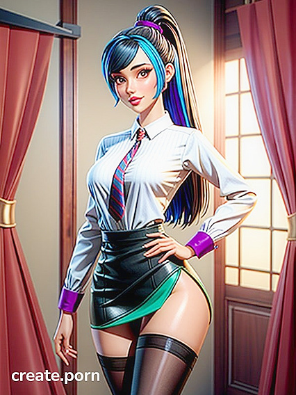 Nemona from Pokémon Seduces in Skirt and Blouse for Steamy Hentai Action