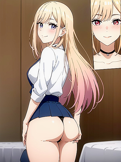 Natural Breasts and Round Ass in Seductive Hentai Action
