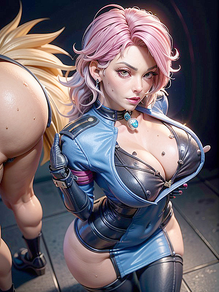 Intimate Kisses and Tender Touches with Pink-Eyed Lovers in hentai AIPorn