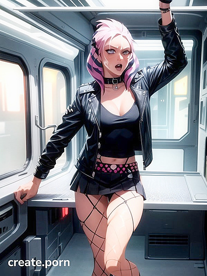 Mini Skirt and Fishnets Full Body Action in Seductive Hentai Scenes