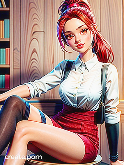 Sporty Shorts and Red Eyes: A Legs-Crossed Hentai Fantasy