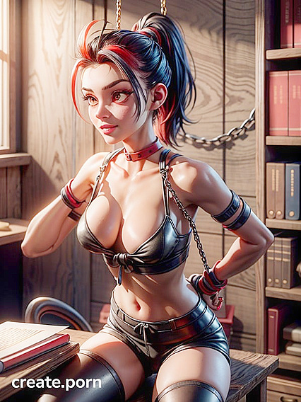 in Sporty Shorts Studying for Sultry Hentai Pleasure