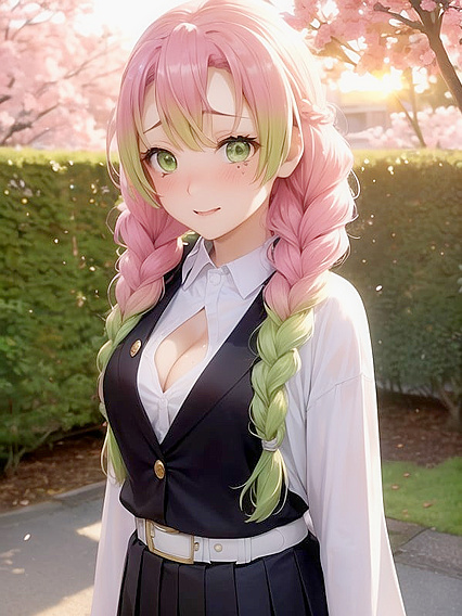 Sunny and Sunset Enjoy Passionate Moments in the Sakura Garden Hentai