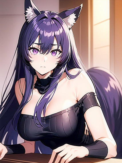 Elegant Hairpins and Lustrous Lips Enhancing Her Mesmerizing Stare in Hentai AI