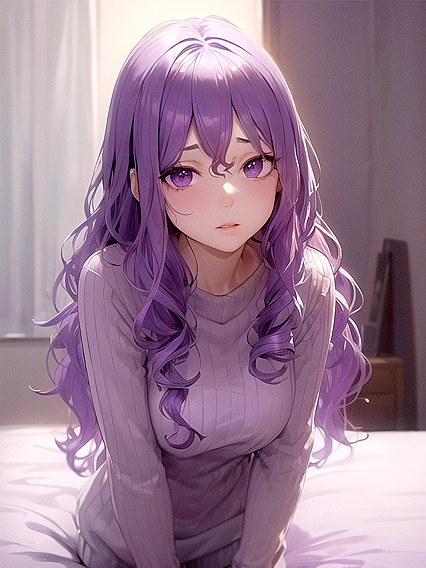 Intimate Close-Up: Silver Gemstone Hairpin Shines in Dimly Lit Hentai Scene