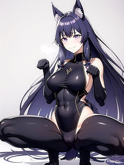 Delta from Eminence in Shadow Pleads in Happy Tears During Pet Pose Hentai ecstasy