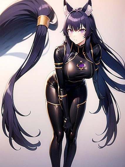 Delta from Eminence in Shadow Leans Forward for Seductive Hentai Pleasure