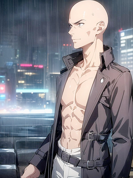 Man in Business Suit Enjoying Blissful Moments in Happy Hentai Porn