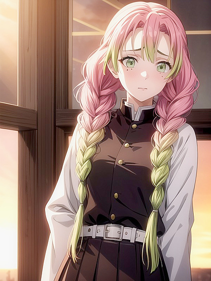 Mitsuri Kanroji from Demon Slayer Blushes Intensely in Embarrassing Hentai Scenes