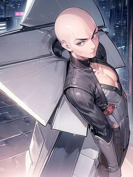 Thick Lines Heat Up Cyberpunk City with Intense Male Hentai Action