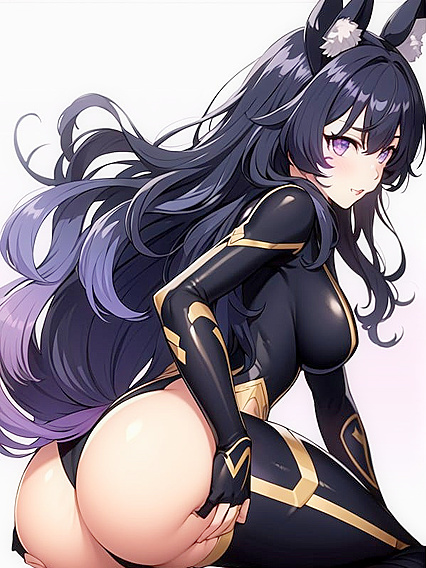 Close-Up hentai Action with Hairpins and Supportive Ass Play