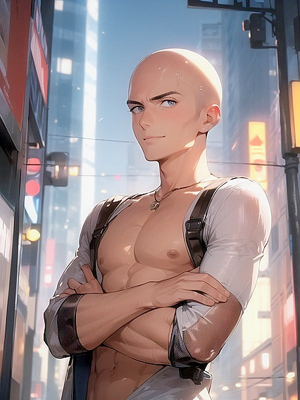 Warm Anime Action in Cyberpunk City: Intense Hentai Adventures