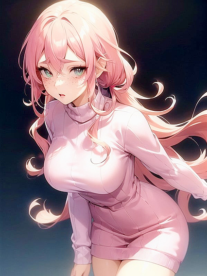 Cute Hairpins, Sparkling Anime Makeup, and Vintage Sunglasses in Seductive Hentai Scenes