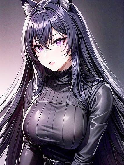 Dark Gothic Beauty inVintage Sweater Seduces with Shimmery Makeup and Film Noir Vibes