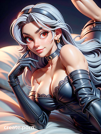 Large-Assed Beauty in Underpants Enjoying Intense Bedtime Hentai Pleasure