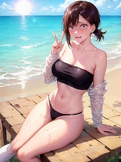 Pigtails and Thigh-High Socks Soak Through in Steamy Hentai Scenes