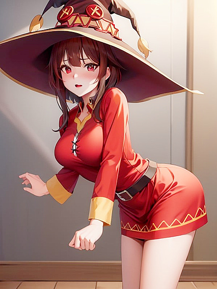 Megumin from Isekai Quartet Explodes in Pleasure with Hentai AI Action