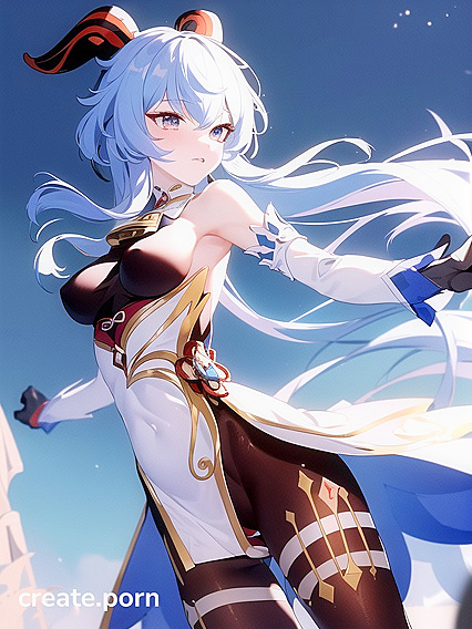 Ganyu's Pale-Skinned Bottom Takes Center Stage in Hot Hentai AI Image
