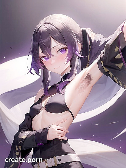Hairy Armpits and Purple Eyes: A Sensual Hentai Adventure