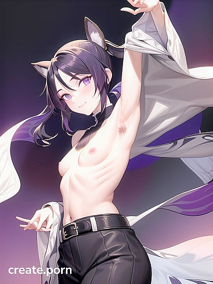 Kochou Shinobu's Hairy Armpits Take Center Stage in Sensual Hentai Action