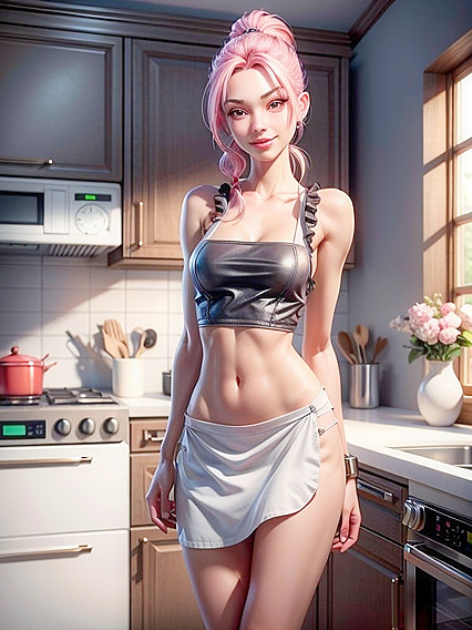 Teen 18+ Goddess Strips Down and Stands Naked in Seductive Hentai Action