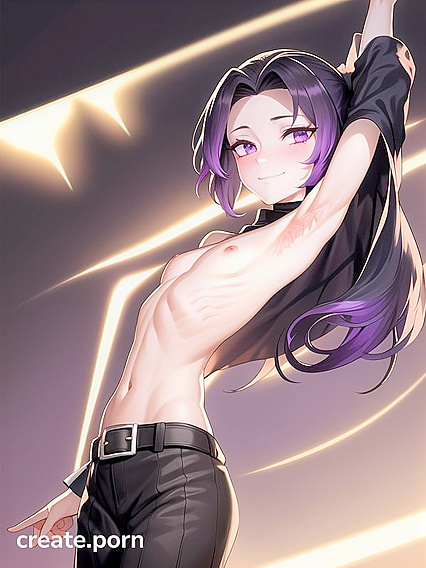 Blushing Girl 18+ with Pigtails and Hairy Armpits in Mischievous Hentai Fun
