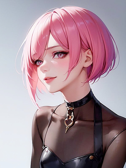18-Year-Old Pink-Haired Babe with Bobcut in Steamy Hentai Action