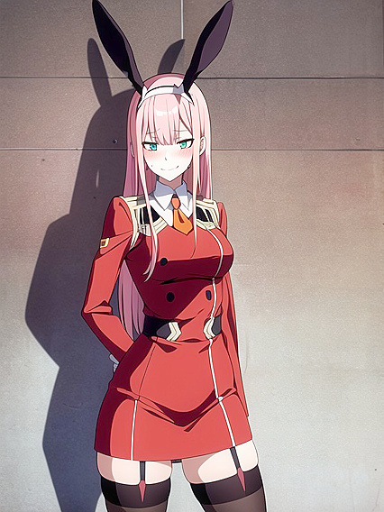 Mischievous Blush and Seductive Smile: Bunny Girl 18+ in Naughty Hentai Action