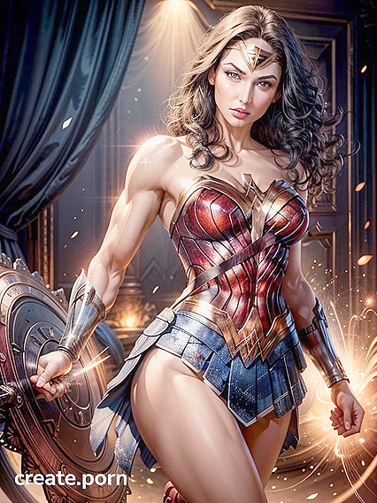 Wonder Woman's Skirt Flips in Steamy Hentai Action