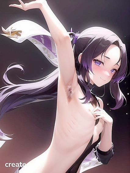 Shyly Smiling Kochou Shinobu Tempts You in Erotic Hentai Action