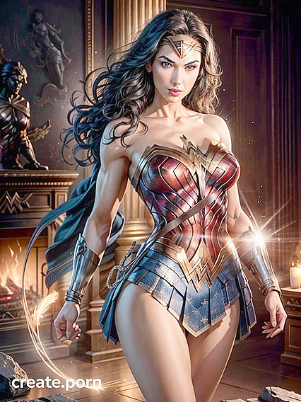 Wonder Woman's Skirt Flies High inSTEAMy Hentai Action
